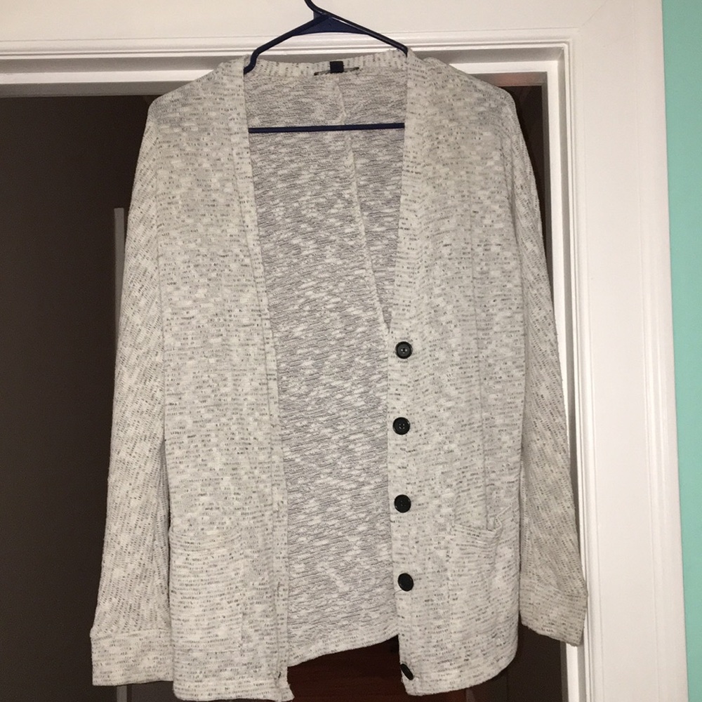 Comfortable grey cardigan